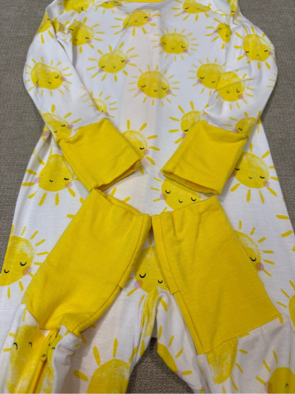 (NWOT) Little Sleepies Sunshine Zippy 6-12 Months - Picture 6 of 8